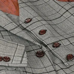 Boys Grey Check Suit