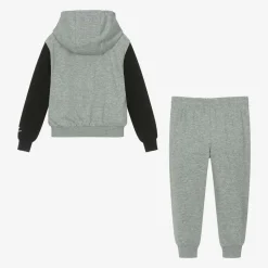 Boys Grey Cotton Tracksuit