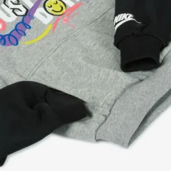 Boys Grey Cotton Tracksuit
