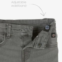 Boys Grey Denim Slim Fit Jeans