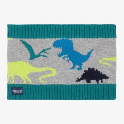 Boys Grey Dinosaur Snood