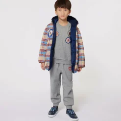 Boys Grey Marl Cotton Sweatshirt