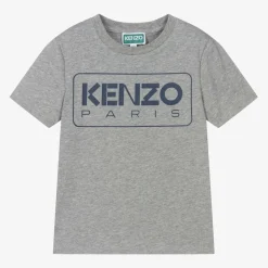 Boys Grey Marl Cotton T-Shirt