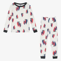 Boys Ivory Organic Cotton Pyjamas