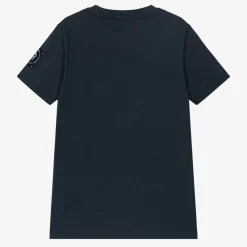 Boys Navy Blue Cotton T-Shirt