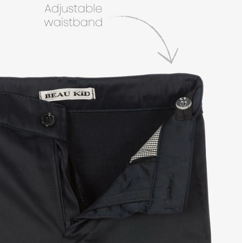 Boys Navy Blue Tuxedo Suit