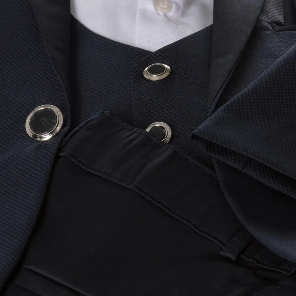 Boys Navy Blue Tuxedo Suit