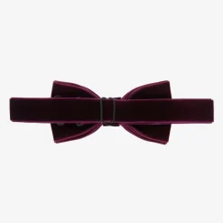Boys Purple Velvet Bow Tie (10cm)