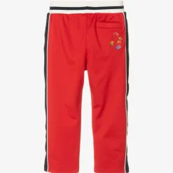Boys Red Jersey Snake Joggers