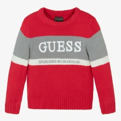 Boys Red Knitted Jumper