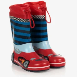 Boys Red Race Car Rain Boots