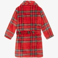 Boys Red Tartan Dressing Gown