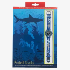 Boys Royal Blue Shark Watch