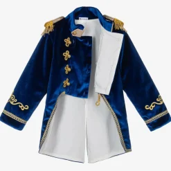 Boys Royal Blue Velvet Suit