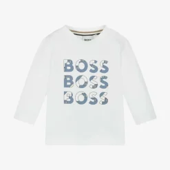 Boys White Cotton Top