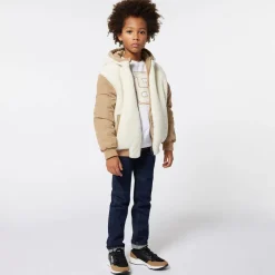 Boys White Double B Cotton Top