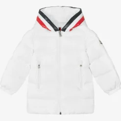 Boys White Down Padded Coat