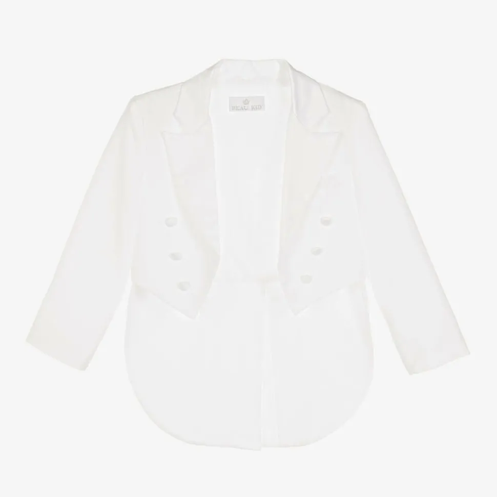 Boys White Tuxedo Suit