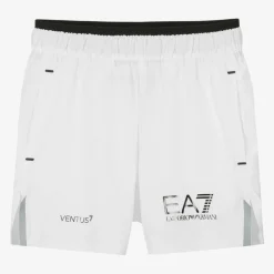 Boys White VENTUS7 Sports Shorts