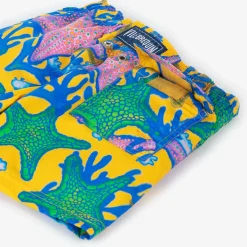 Boys Yellow Glowed Stars Swim Shorts