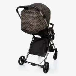 Brown & Black Logo Stroller
