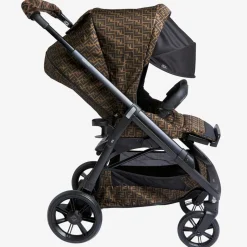 Brown FF Logo Stroller