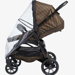 Brown FF Logo Stroller