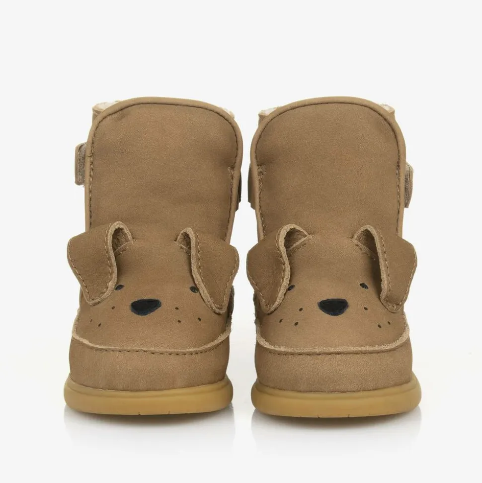Brown First Walker Dog Boots