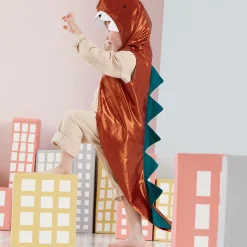 Brown Hooded Dinosaur Costume