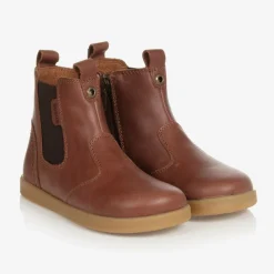 Brown Leather Ankle Boots