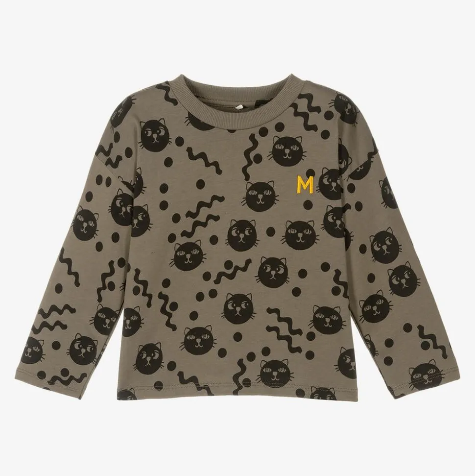 Brown Organic Cotton Cats Top
