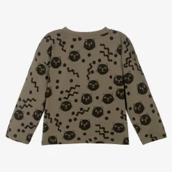 Brown Organic Cotton Cats Top