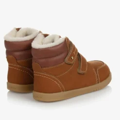 Brown Suede Leather Boots