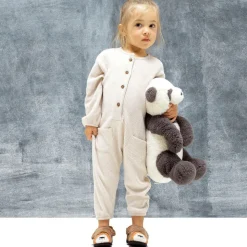 Dark Beige Velcro Lion Slippers