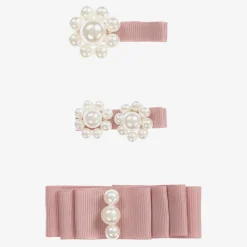 Dusky Pink Hair Clips (3 Pack)