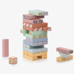 Farmyard Animals Tumbling Tower Game