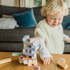 Farmyard Animals Tumbling Tower Game