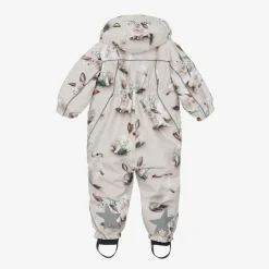 Girls Beige Bunny Rabbit Snowsuit