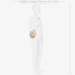 Girls Beige Faux Fur Deer Bag (14cm)