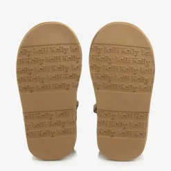 Girls Beige Heart & Diamanté Suede Boots