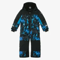 Girls Black & Blue Storm Snowsuit Set