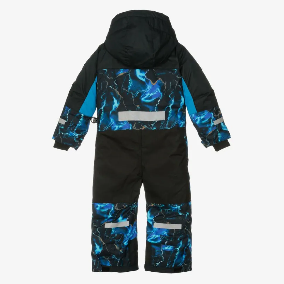 Girls Black & Blue Storm Snowsuit Set