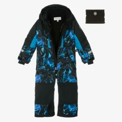 Girls Black & Blue Storm Snowsuit Set