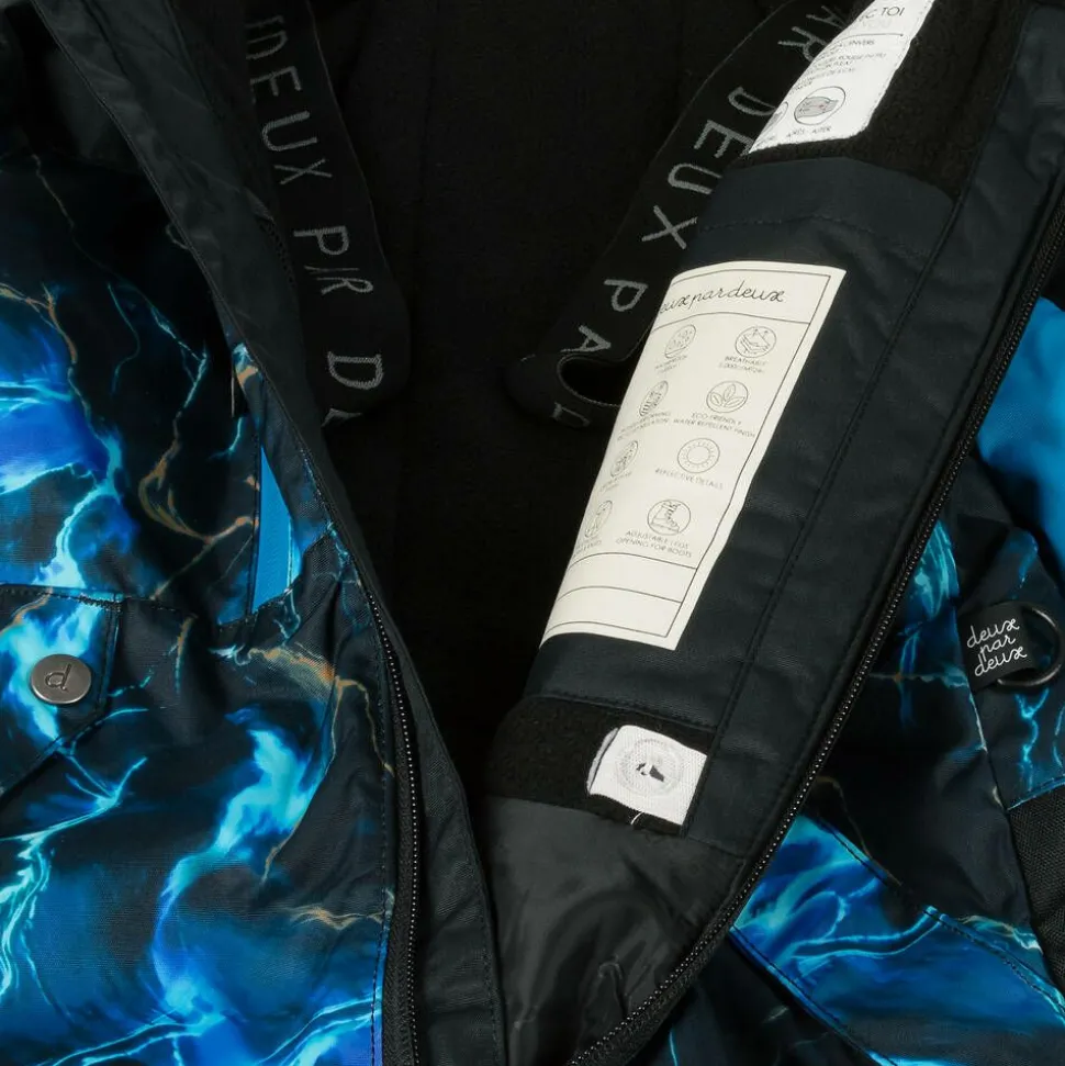 Girls Black & Blue Storm Snowsuit Set