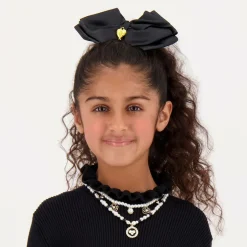 Girls Black & White Pearl Necklace (41cm)