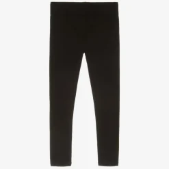 Girls Black Cotton Leggings
