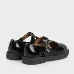 Girls Black Patent Leather Shoes