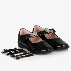 Girls Black Patent Leather Shoes