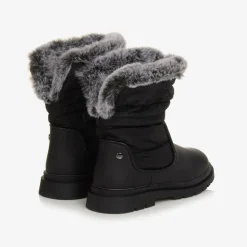 Girls Black Snow Boots
