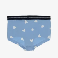 Girls Blue & Pink Cotton Knickers (2 Pack)